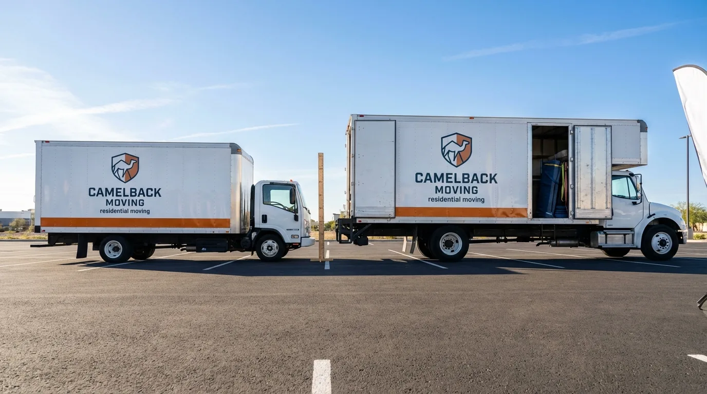 Moving truck size capacity guide in Mineville